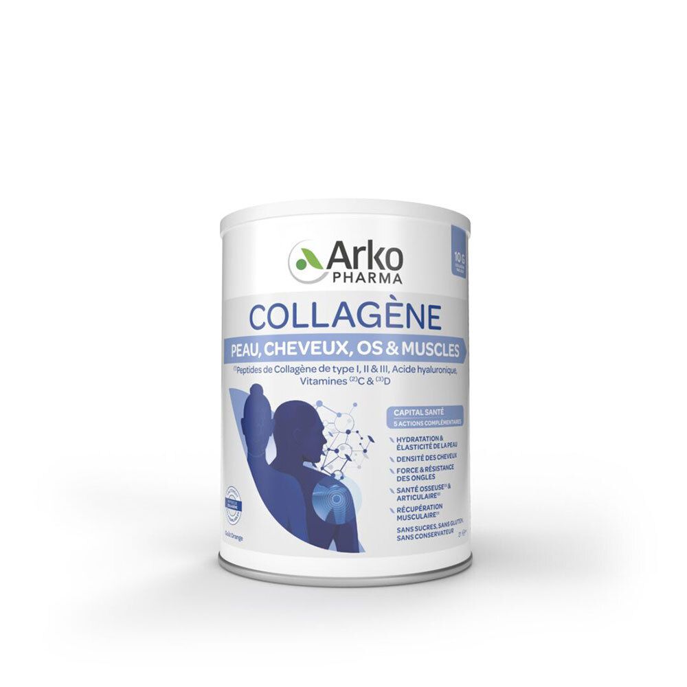 Arkopharma Collagène Peau Cheveux Os & Muscles Poudre Pour La Préparation D'une Solution 260 G Enfants