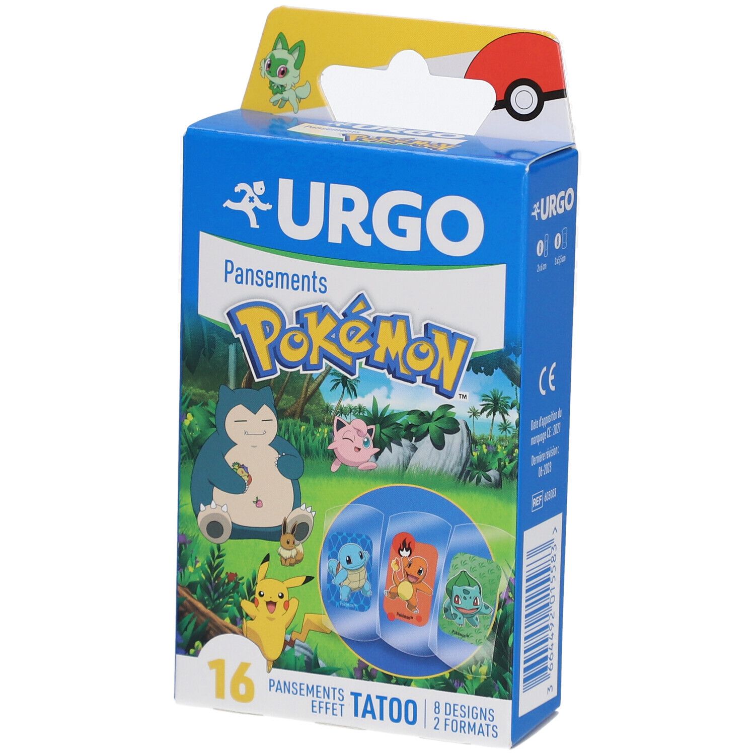 URGO Pansements Pokemon Effet Tatoo 16 pc(s) Pansement(S)