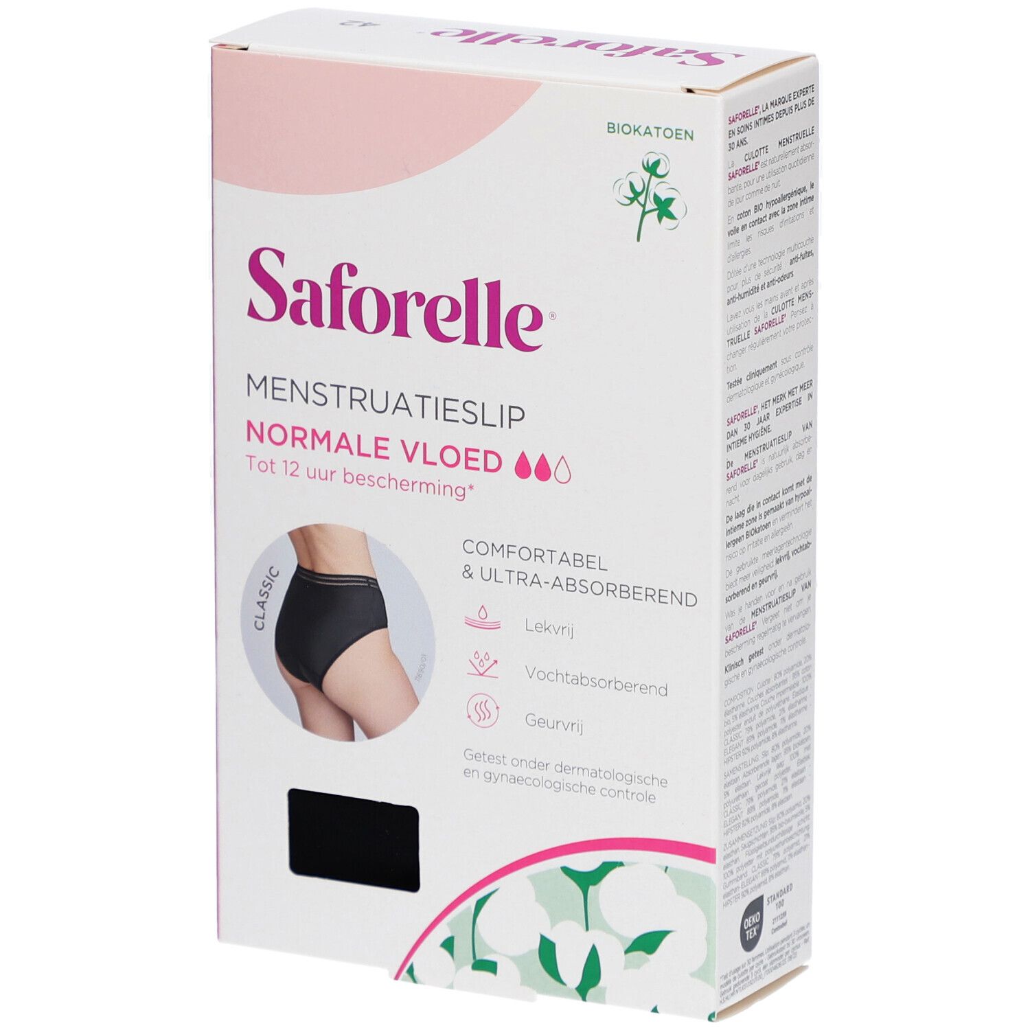 SAFORELLE Culotte Menstruelle Flux Normal 1 pc(s) Culotte Menstruelle