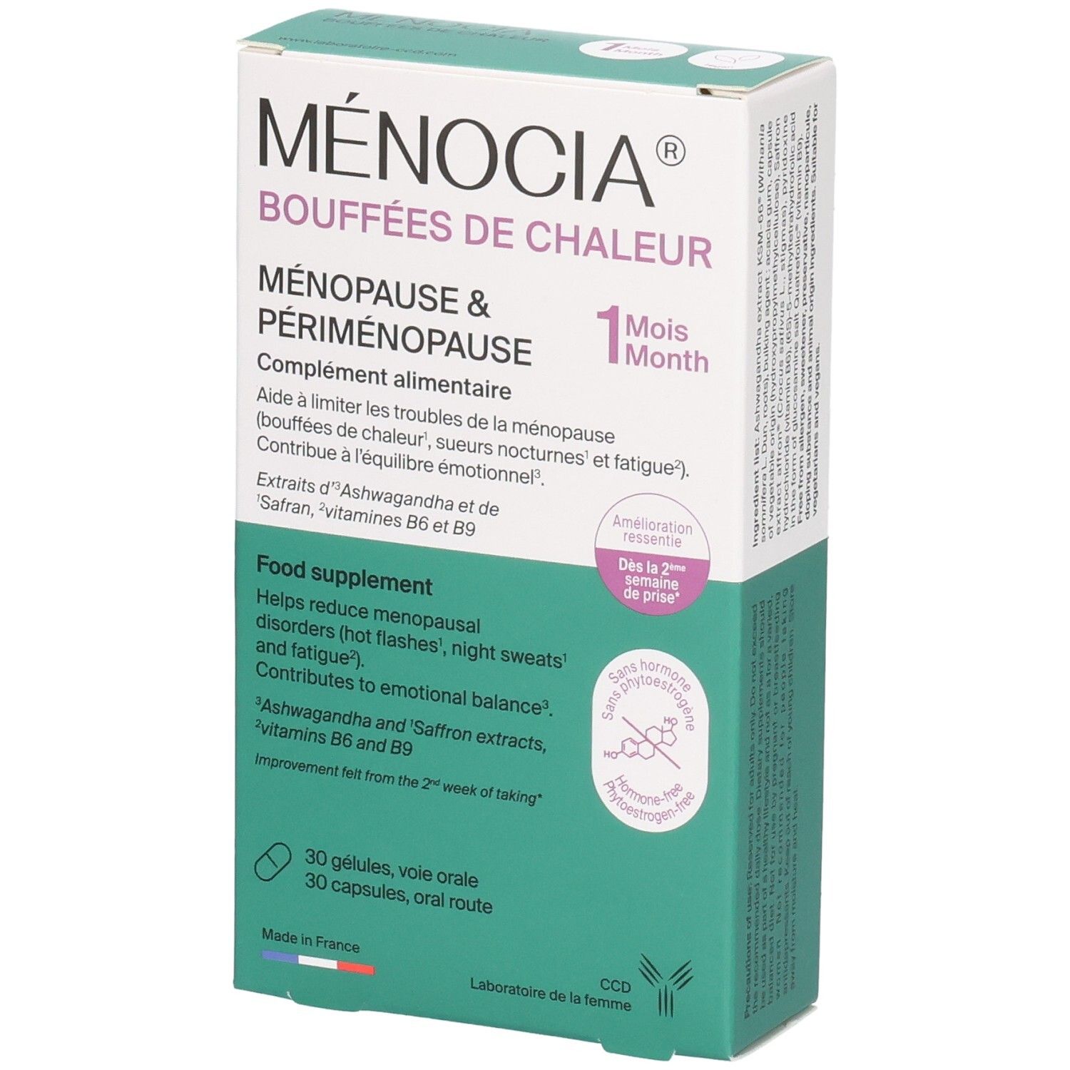 Pdm To Be Maintained Ccd Ménocia® Bouffées De Chaleur Capsule(S) 30 Pc(S)