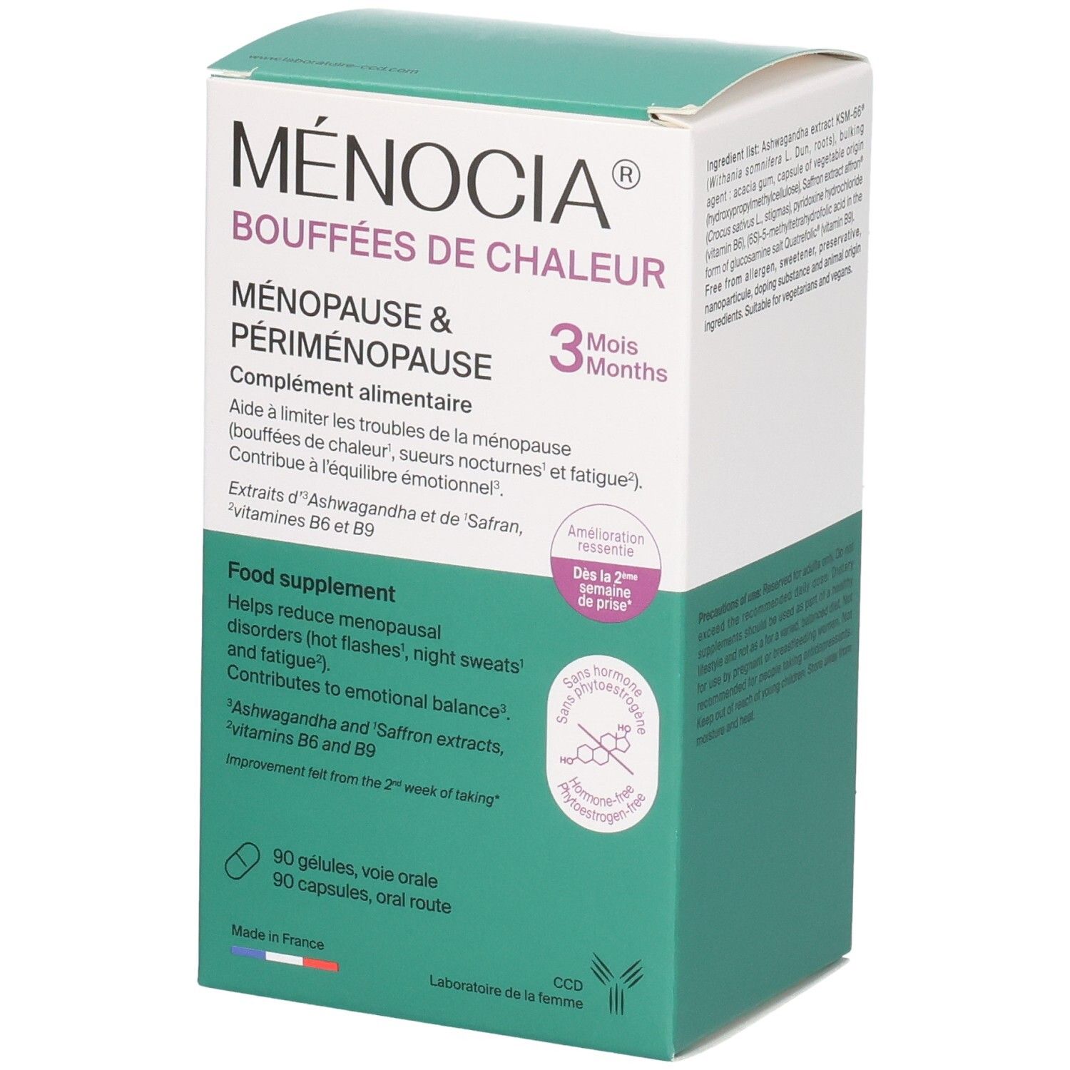 Ccd Ménocia® Bouffées De Chaleur Capsule(S) 90 Pc(S)