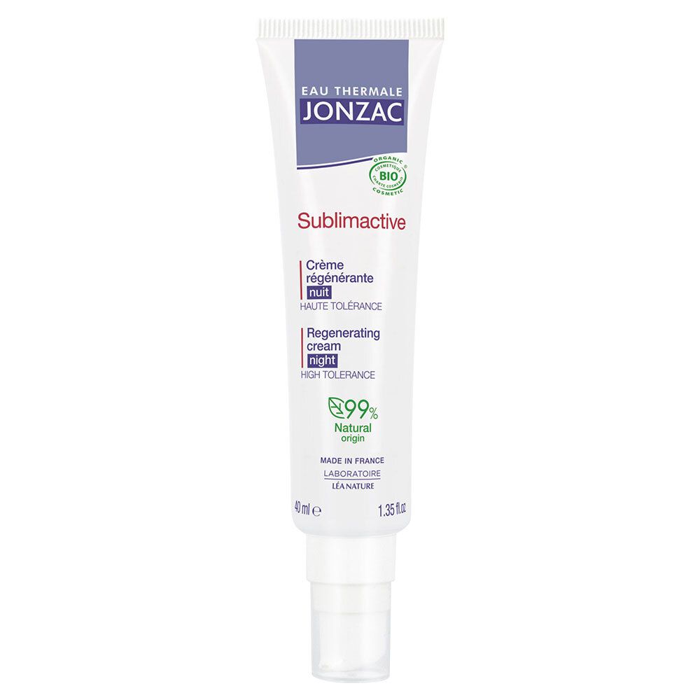 Eau Thermale Jonzac® Jonzac Sublimactive Crème De Nuit Régénérante Bio Anti-Âge Pour La Peau 40 Ml - Image 1