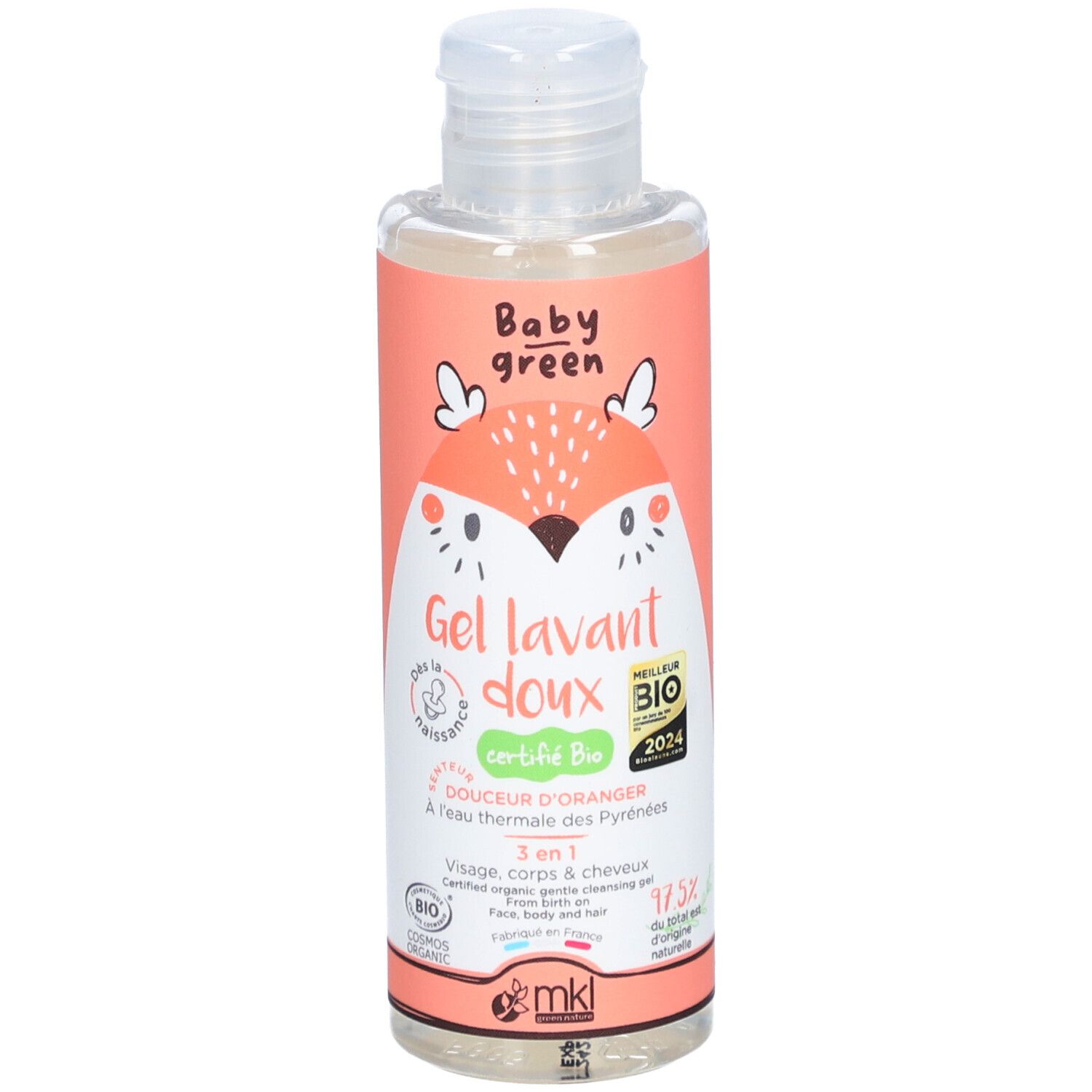 MKL Baby Green Gel Lavant Doux Douche 100 ml