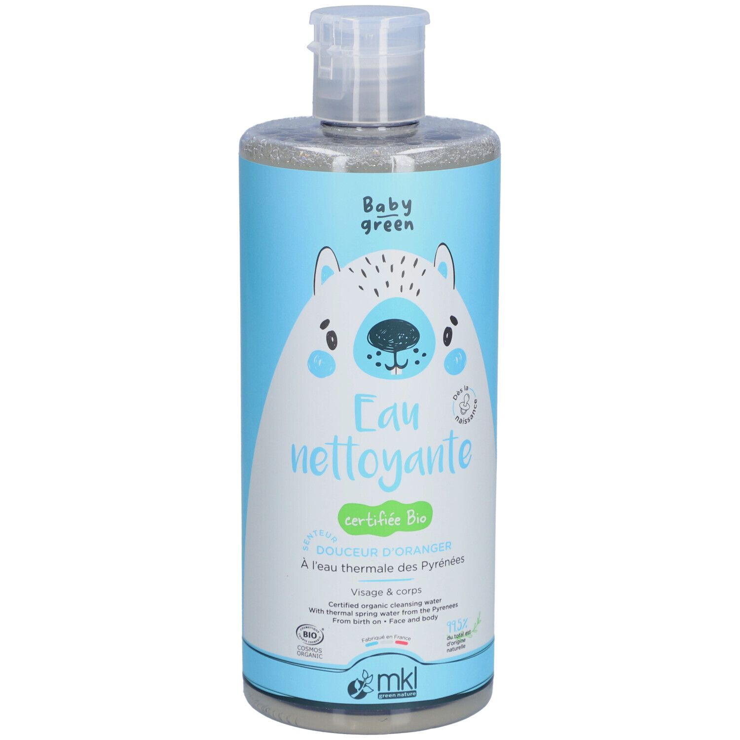 MKL Baby Green Eau Nettoyante 1L 1000 ml Solution(S)