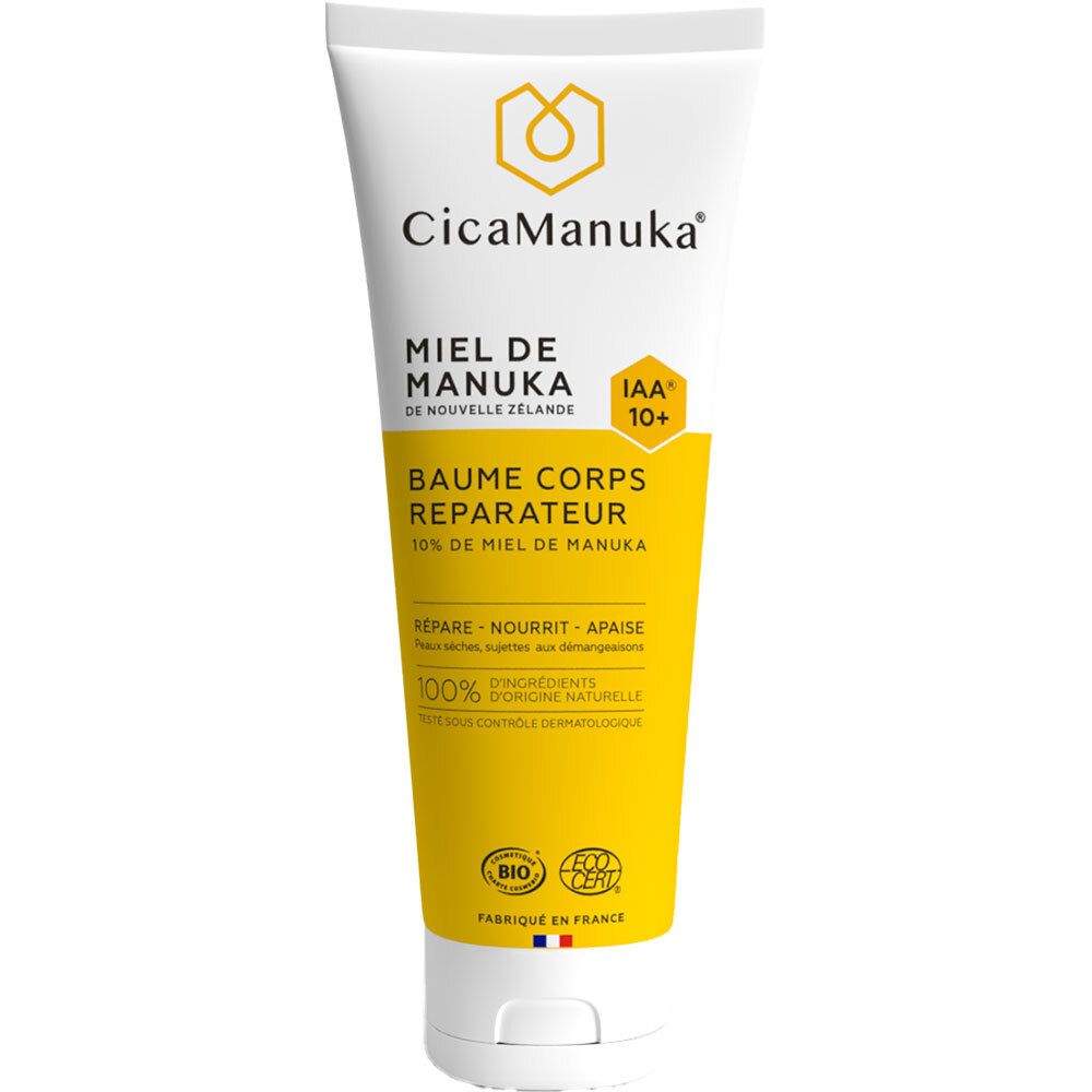 CicaManuka Baume corps réparateur au miel de Manuka IAA10+ 200 ml Baume