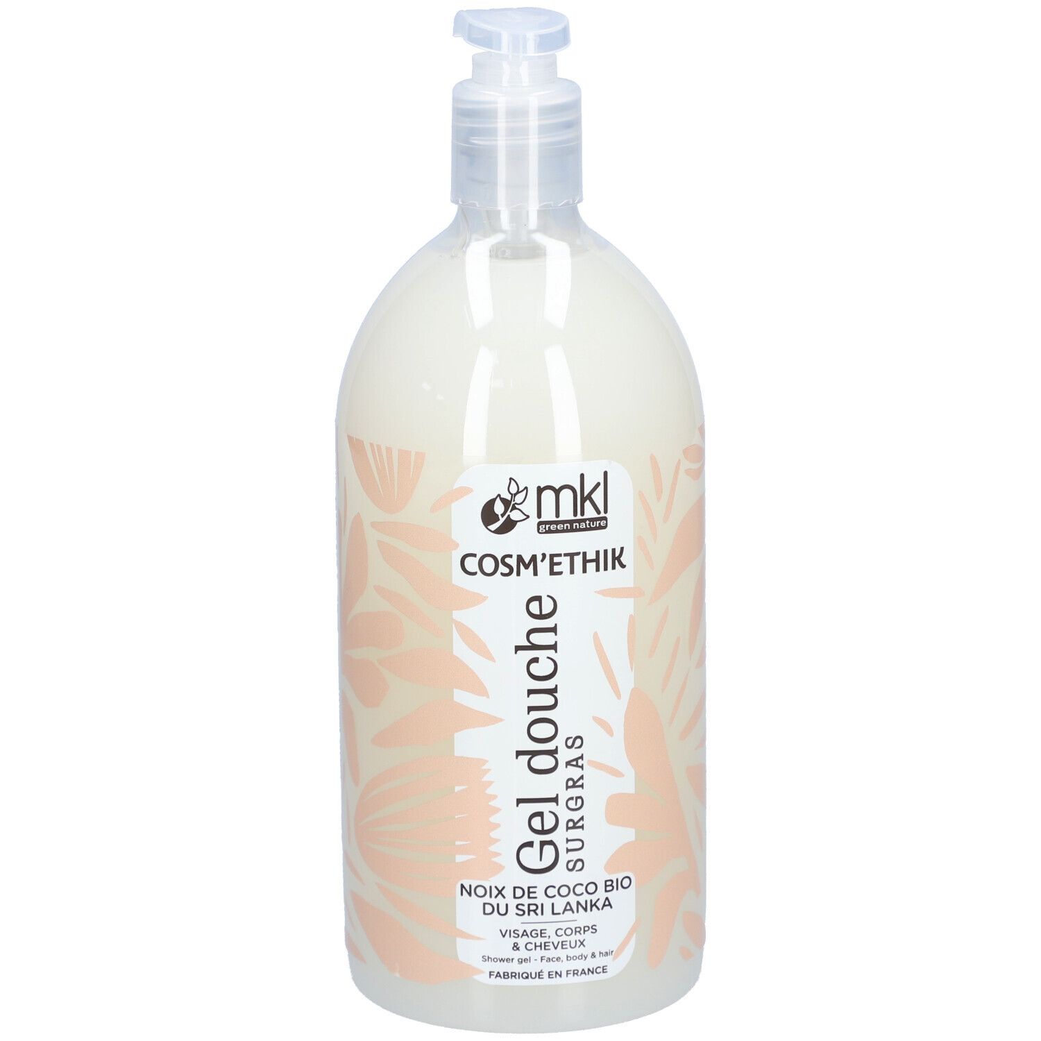 Mkl Cosm'ethik 1L Gel Douche Surgras - Noix De Coco Shampooing 1000 Ml