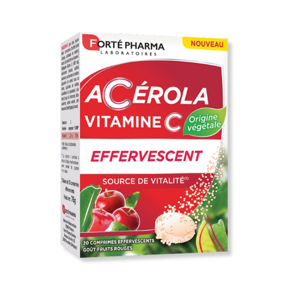 Forté Pharma Acérola Vitamine C Comprimés Effervescents 20 Pc(S) Enfants