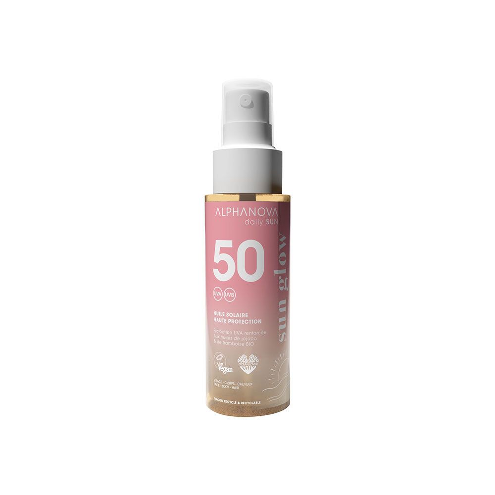 ALPHANOVA Sun Glow Huile Solaire SPF50 50 ml Huile