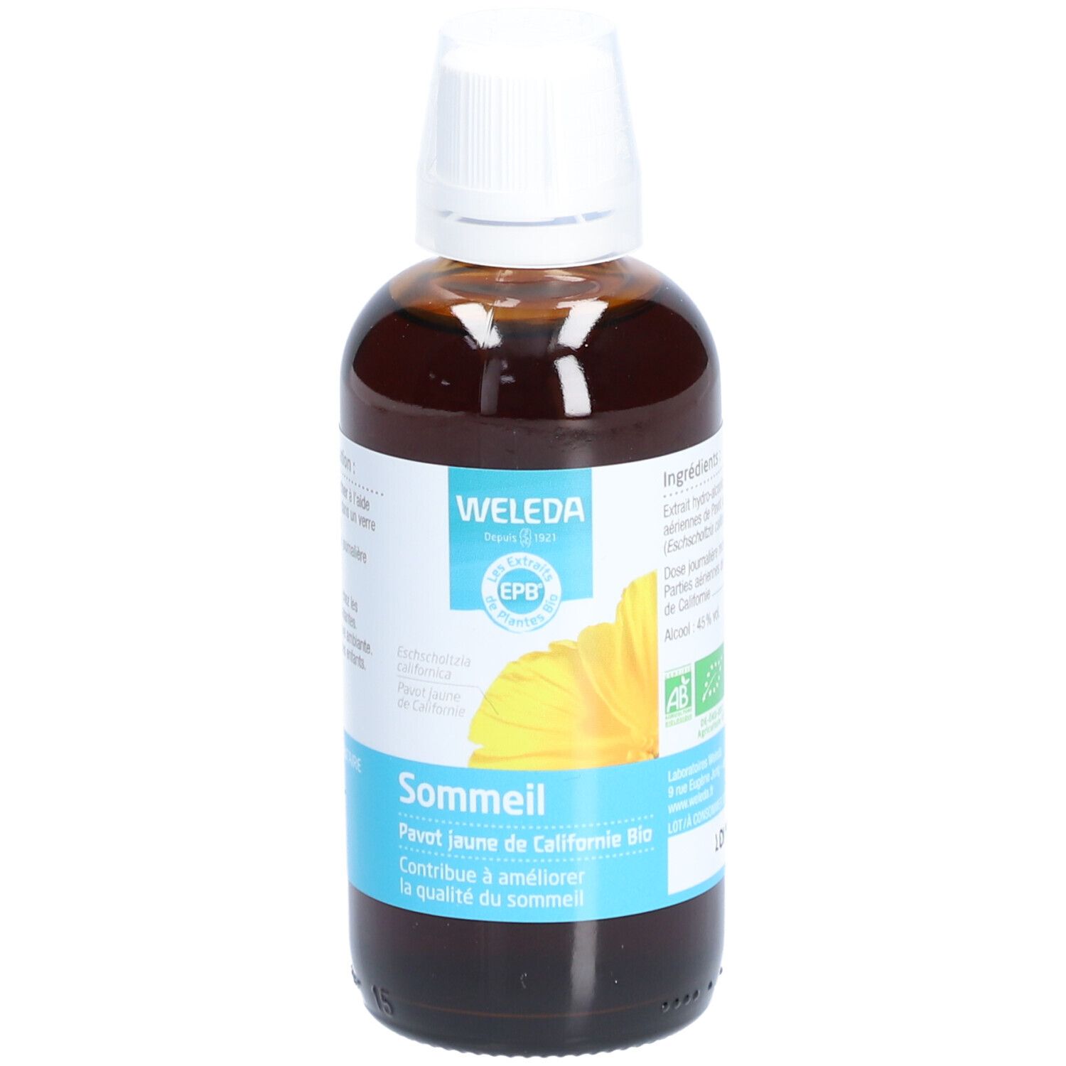 Weleda Extrait Végétal Bio Sommeil Coquelicot De Californie Solution Orale 100 Ml