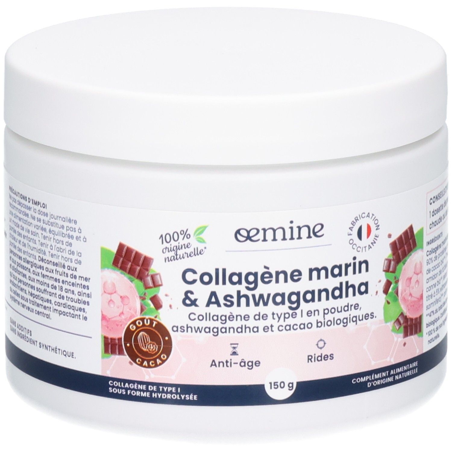 Pdm To Be Maintained Oemine Collagène Marin & Ashwagandha Poudre Pour La Préparation D'une Solution 150 G