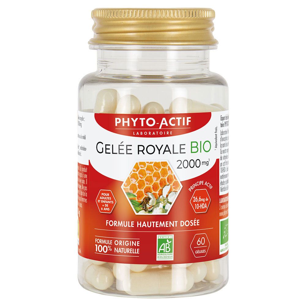 PHYTO-ACTIF Gelée Royale Bio 2000 mg 2x31 g Capsule(S)