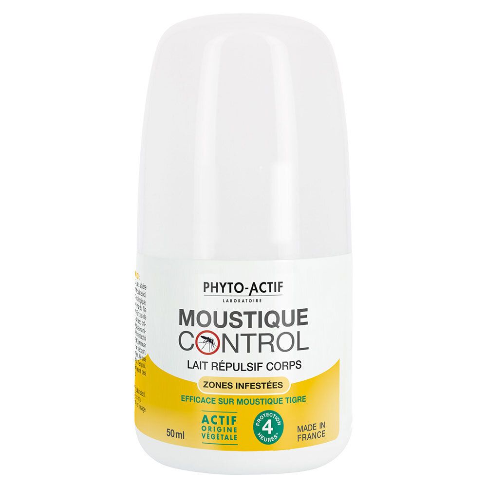 PHYTO-ACTIF Moustique Control Lait Répulsif Corps 50 ml Lait