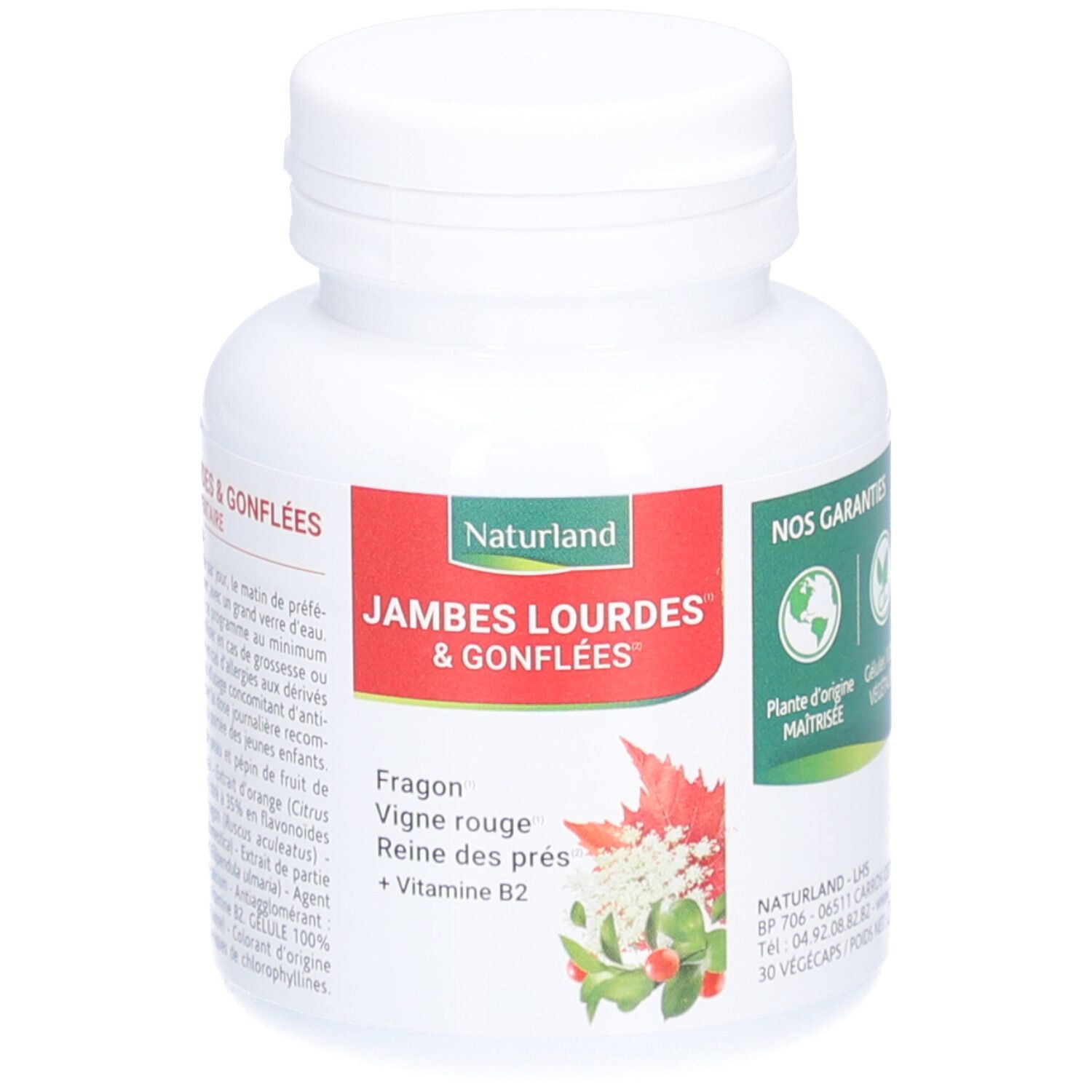 Naturland Végécaps Jambes Lourdes & Gonflées 30 pc(s) Capsule(S)