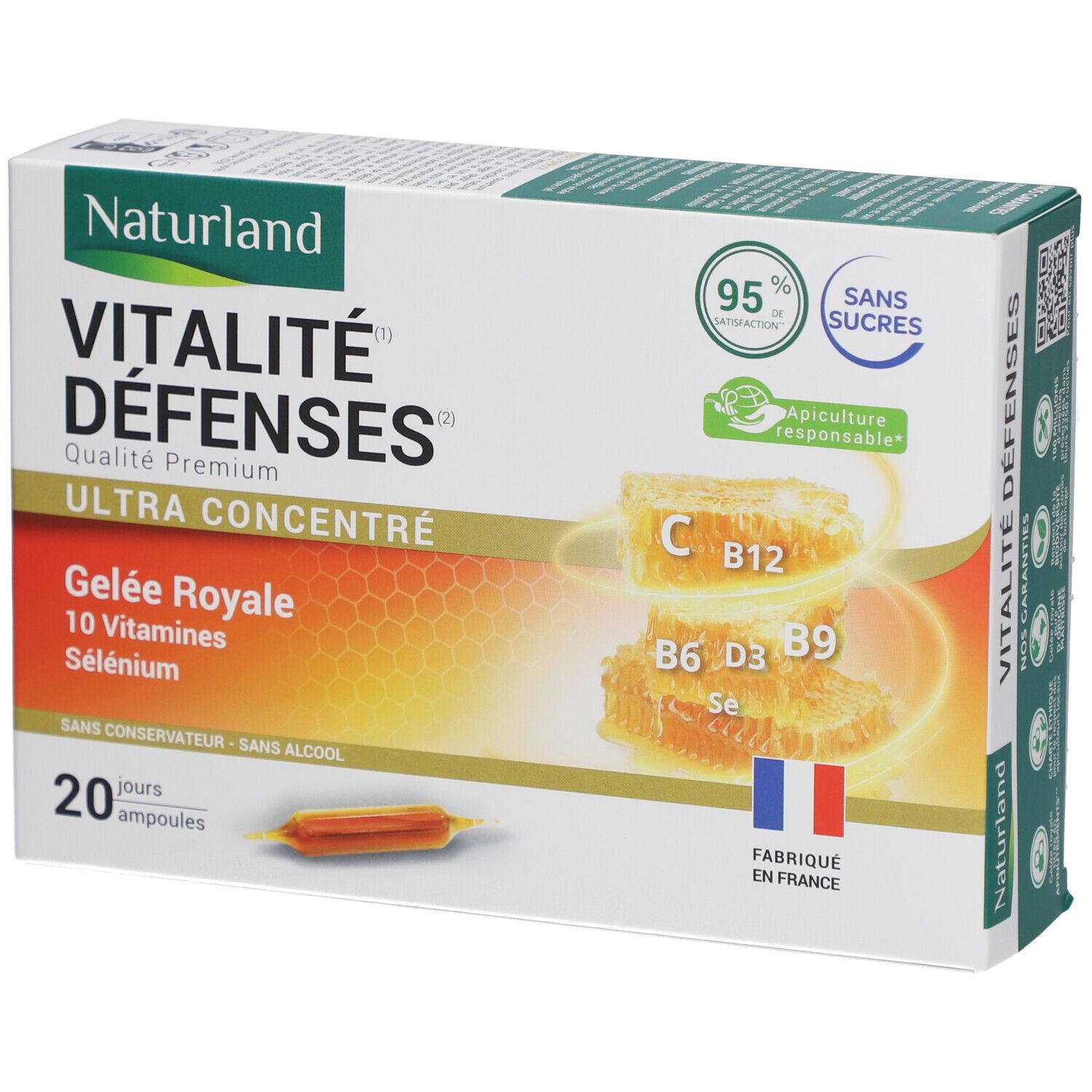 Naturland Vitalité Défenses Ampoules 20 pc(s) Ampoule(S)