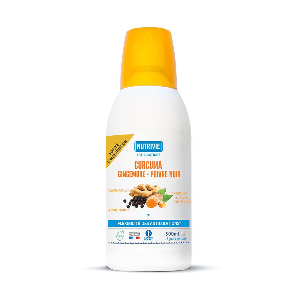 Nutrivie Curcuma, Gingembre, Poivre Noir Solution Orale 500 Ml Enfants