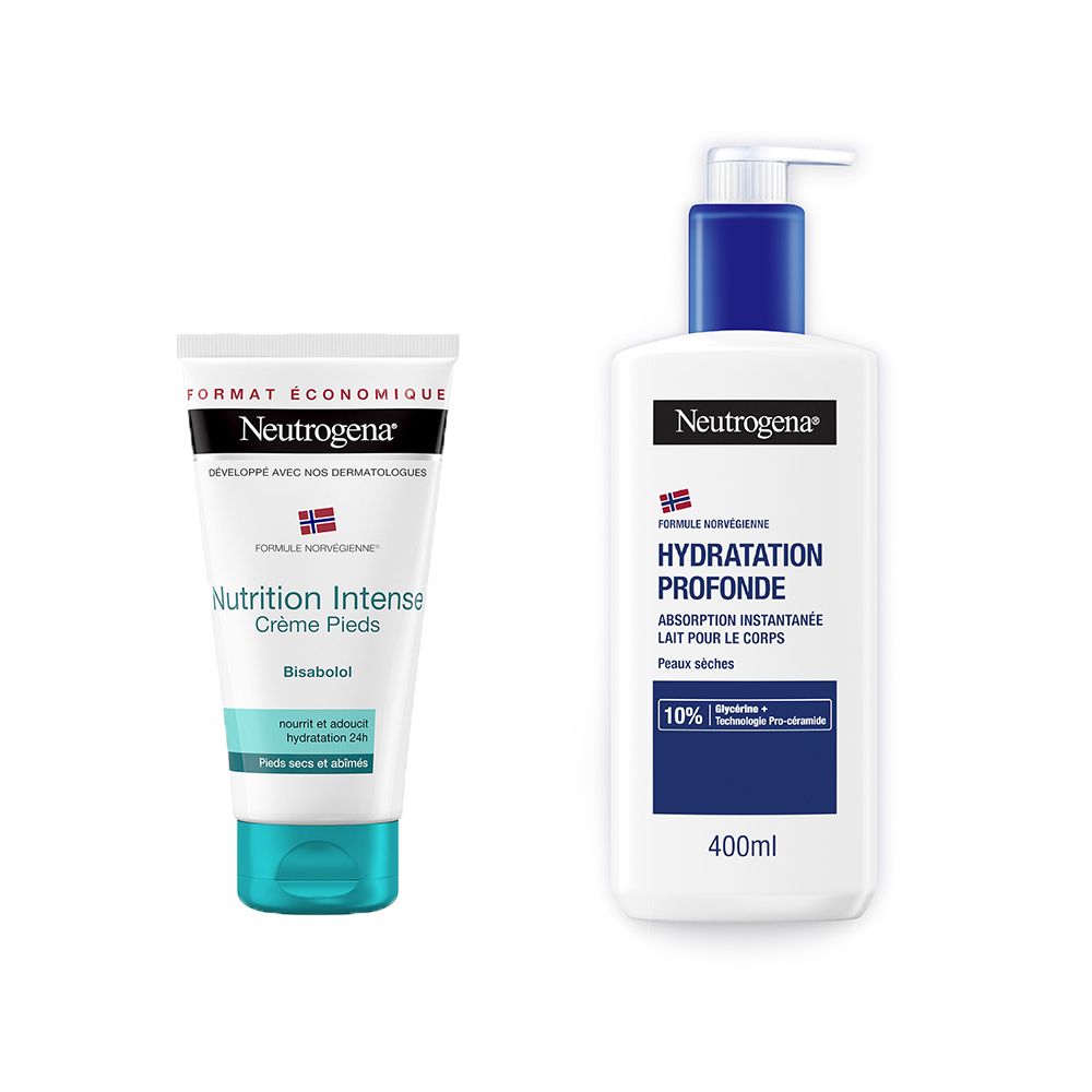 Neutrogena Crème Ultra Nourrissante 24h pieds secs et abîmés 150 ml 150+400 ml Set(S)