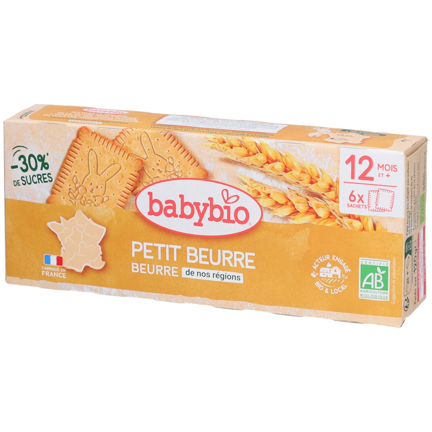 BABYBIO Petit Beurre 120 g Cookies