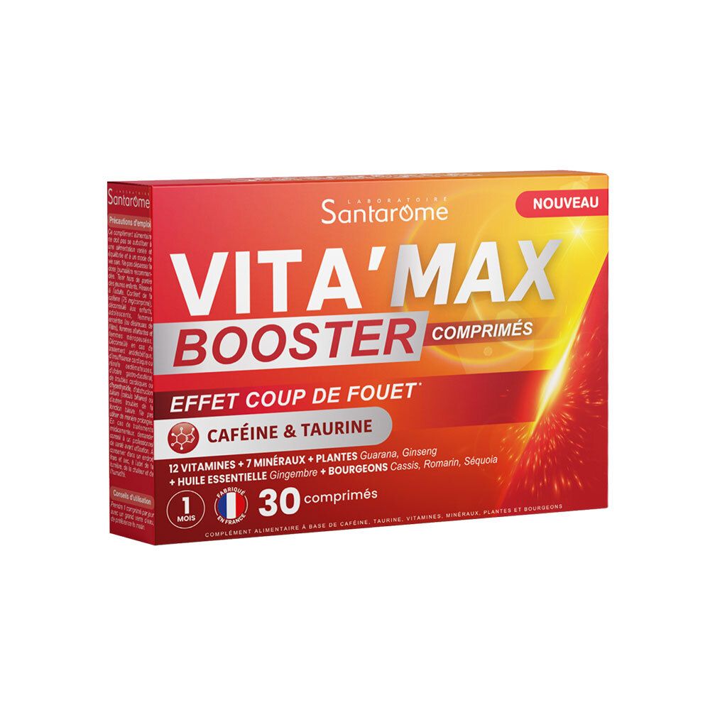 Santarome Vita'max Boost Caféine & Taurine Anti-Fatigue 30 pc(s) Comprimé(S)