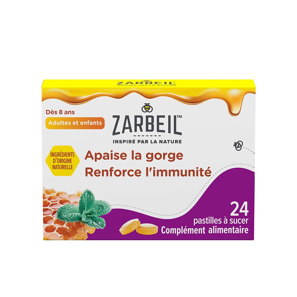 Zarbeil Pastilles à sucer adultes et enfants dès 8 ans 24 pc(s) Pastille(S) À Sucer