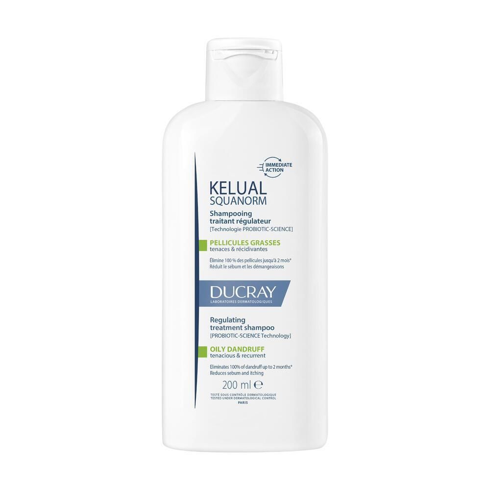 Ducray - Shampooing Kelual Squanorm Pellicules Grasses 200 Ml
