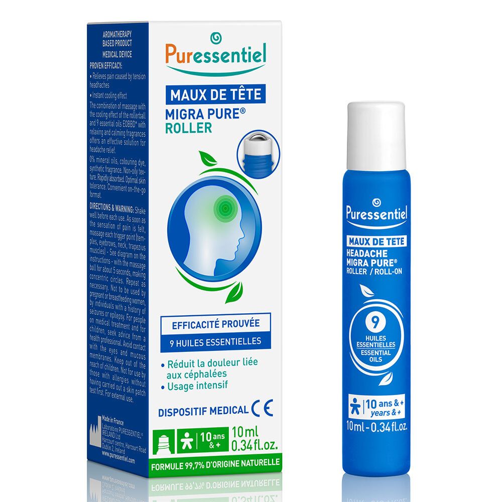 Puressentiel Migrastick Roll-On 10 ml Rouleau