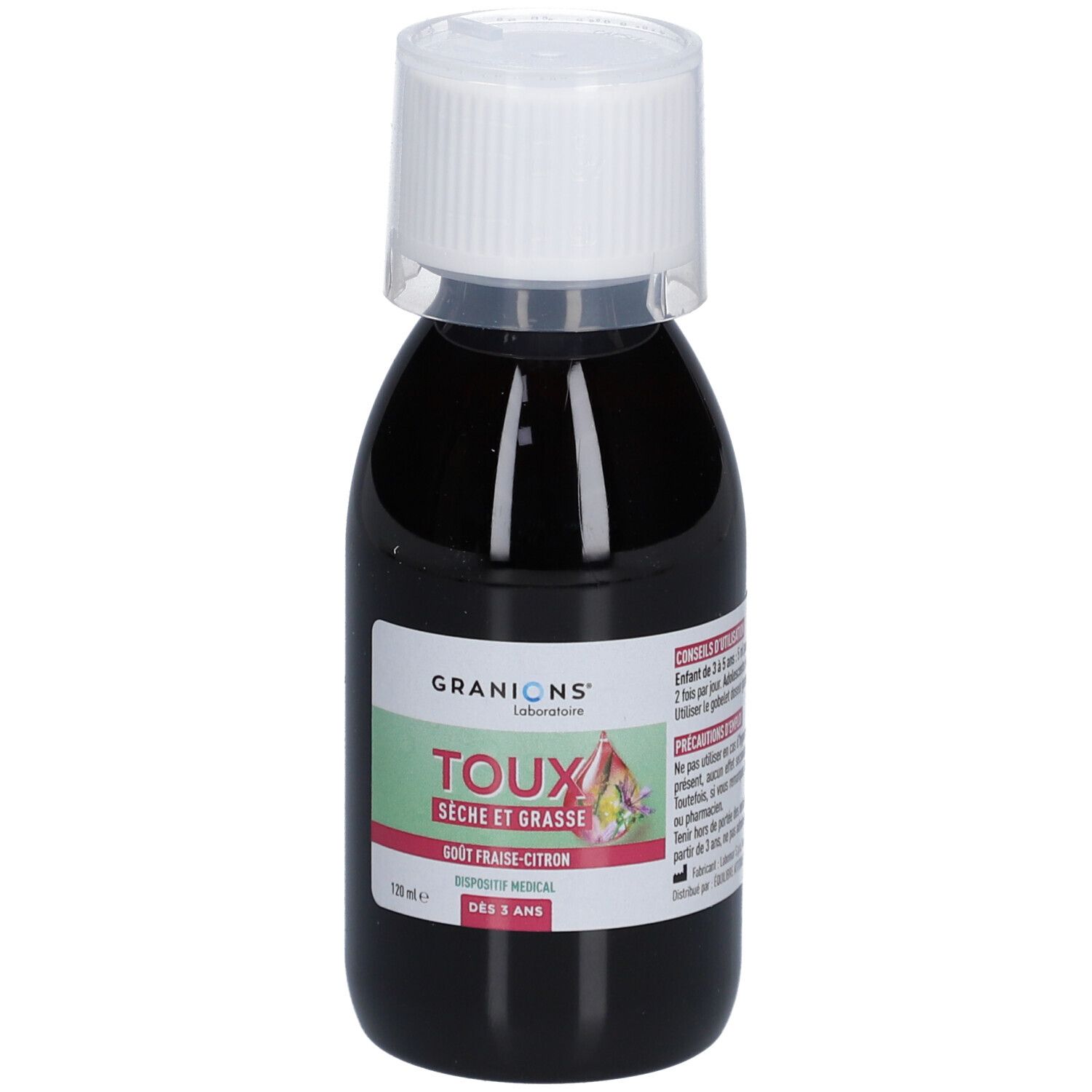 Laboratoire Des Granions Granions Sirop Toux Sèche Et Grasse 120 Ml
