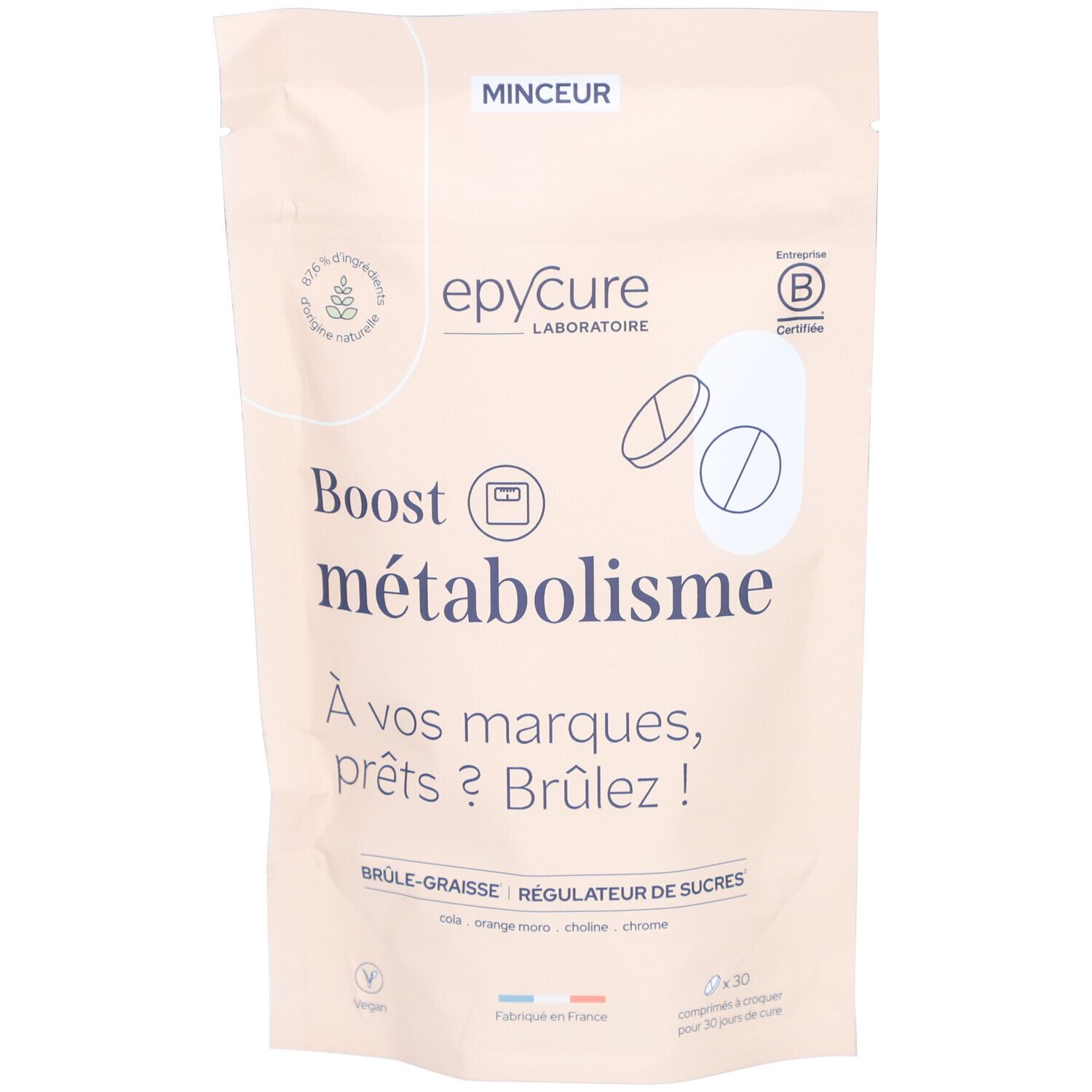 Epycure Metabolism Boost – Brûleur de graisses à base d’orange moro et chrome 30 pc(s) Capsule(S) À Croquer