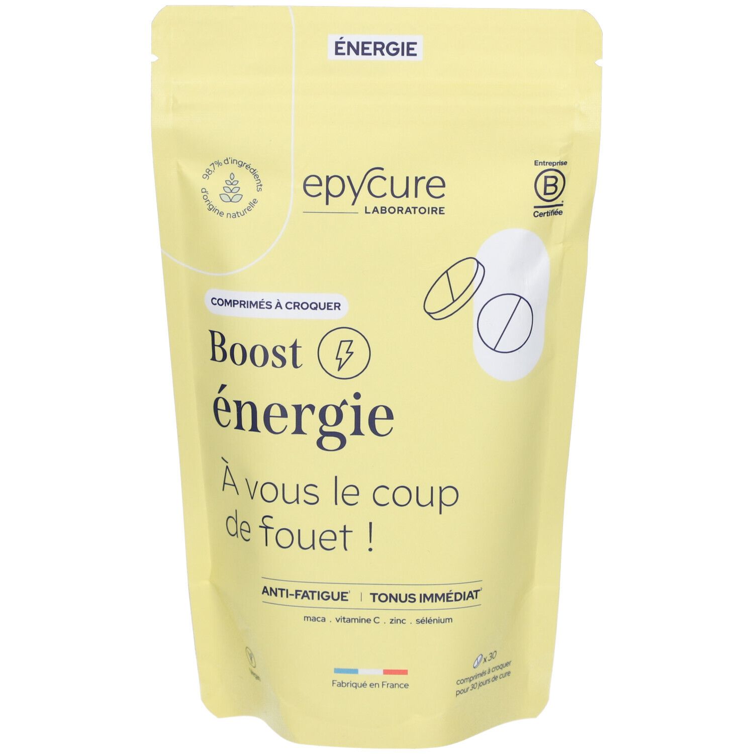 Epycure Energy Boost – Vitalité avec maca, acérola, zinc et sélénium Comprimé(S) 30 pc(s)