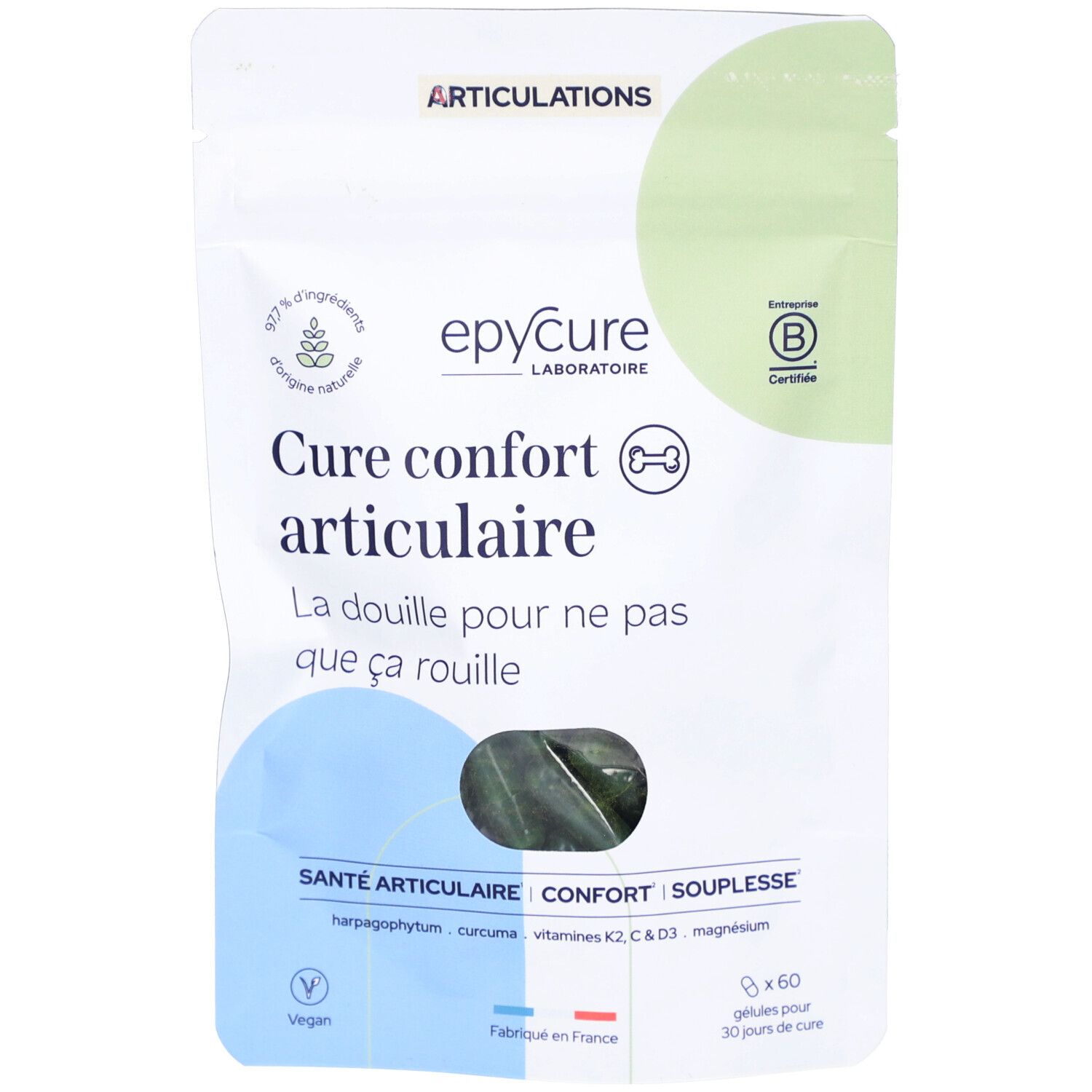 Epycure Cure Joint Confort – Articulations, os et mobilité Capsule(S) 60 pc(s)