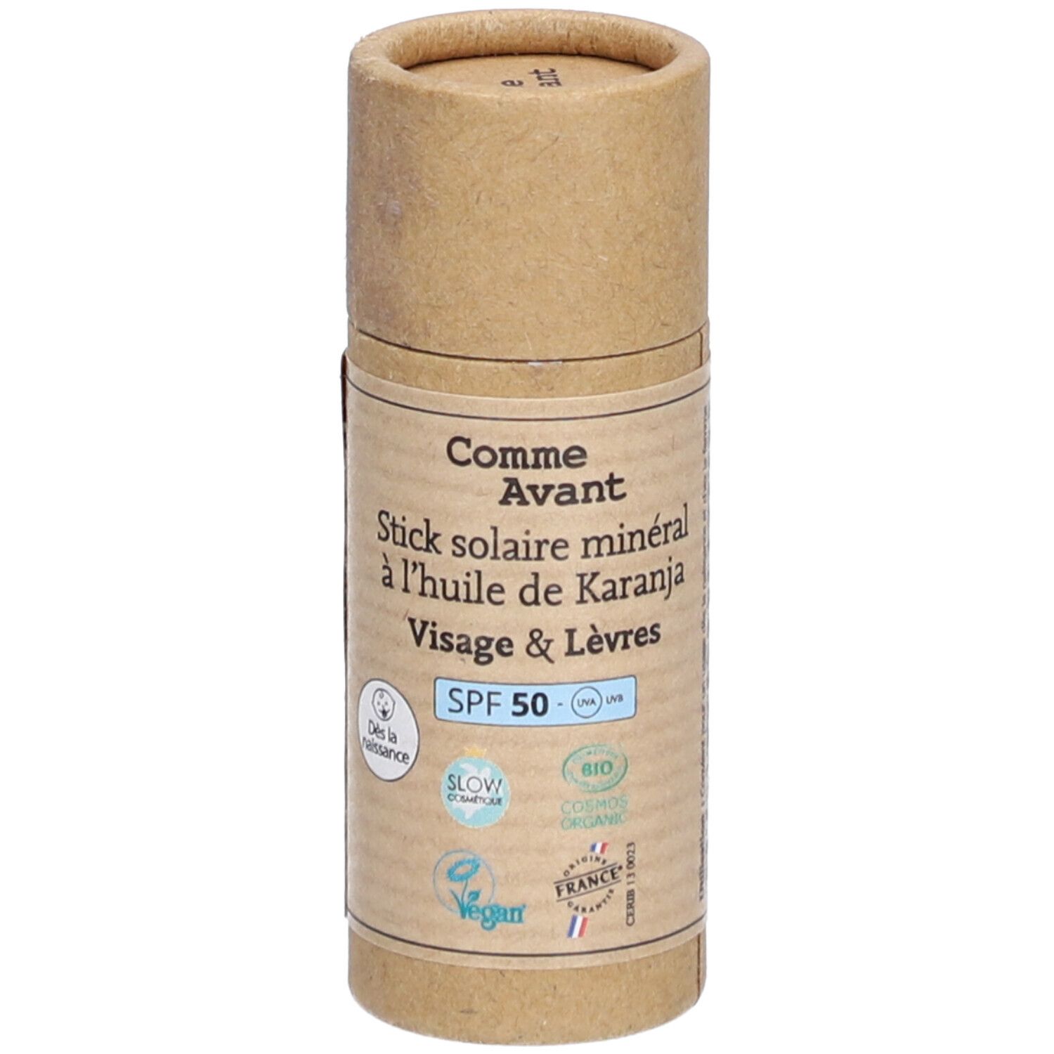 Comme Avant Stick solaire minéralise solide SPF50 - Visage & lèvres Stick(S) 20 g