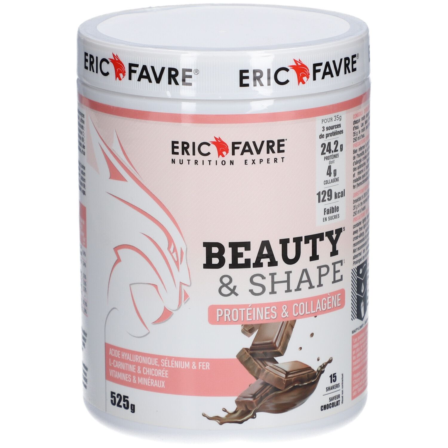 ERIC FAVRE Beauty & Shape Saveur Chocolat 525 g Poudre Pour La Préparation D'Une Solution