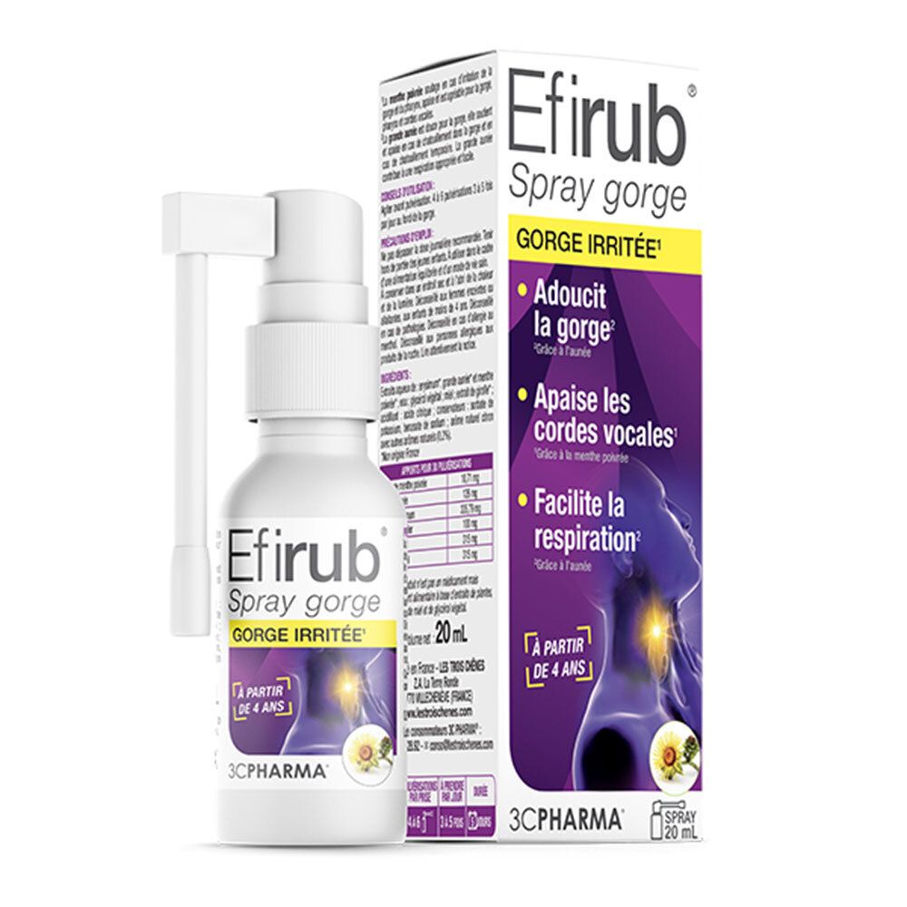 3C Pharma Efirub Spray Gorge 20 Ml