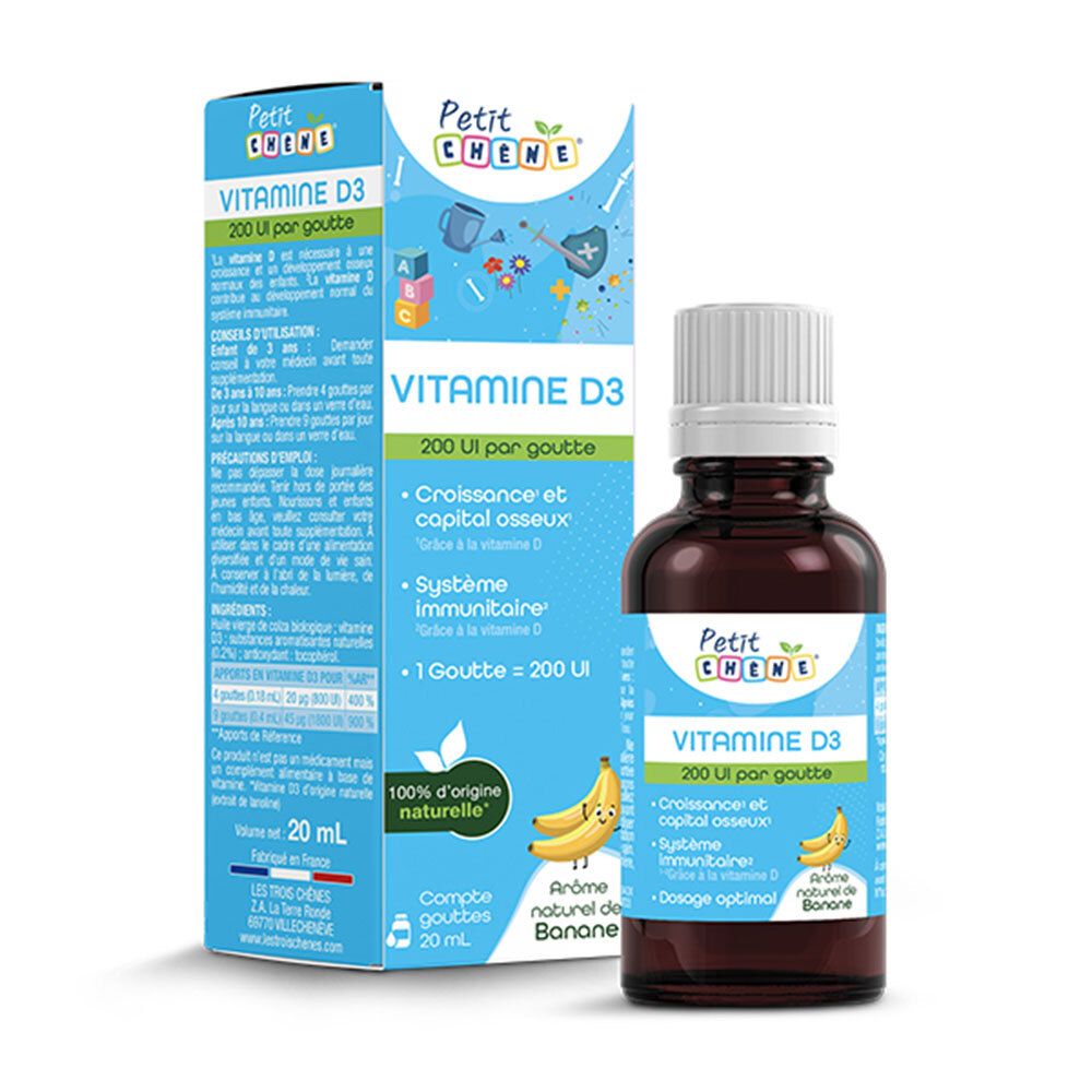 Petit Chêne Vitamine D3 20 ml Goutte(S) Orale(S)