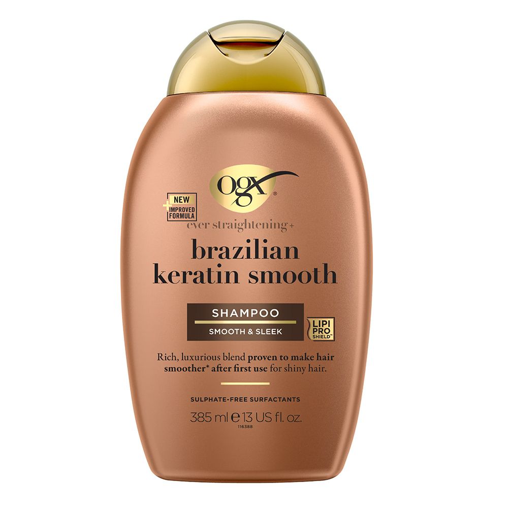 Ogx Shampooing Keratine Du Bresil - Cheveux Frises - 385ml 385 ml Shampooing