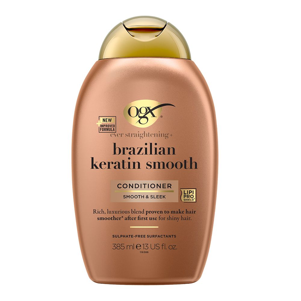 Ogx Apres Shampooing Keratine Du Bresil - Cheveux Frises - 385ml 385 ml Conditioneur