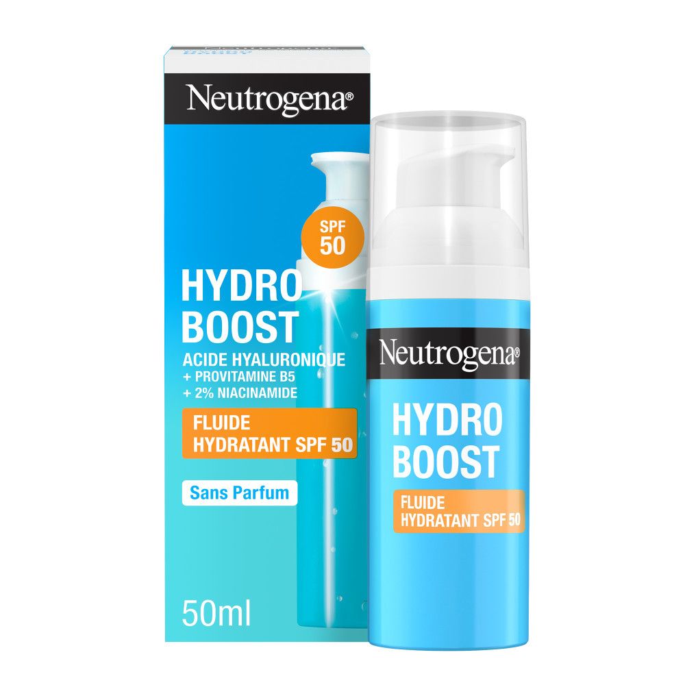 Neutrogena Hydro Boost Fluide Hydratant Avec Acide Hyaluronique B5 Et Niacinamide Spf 50 50Ml - Image 3