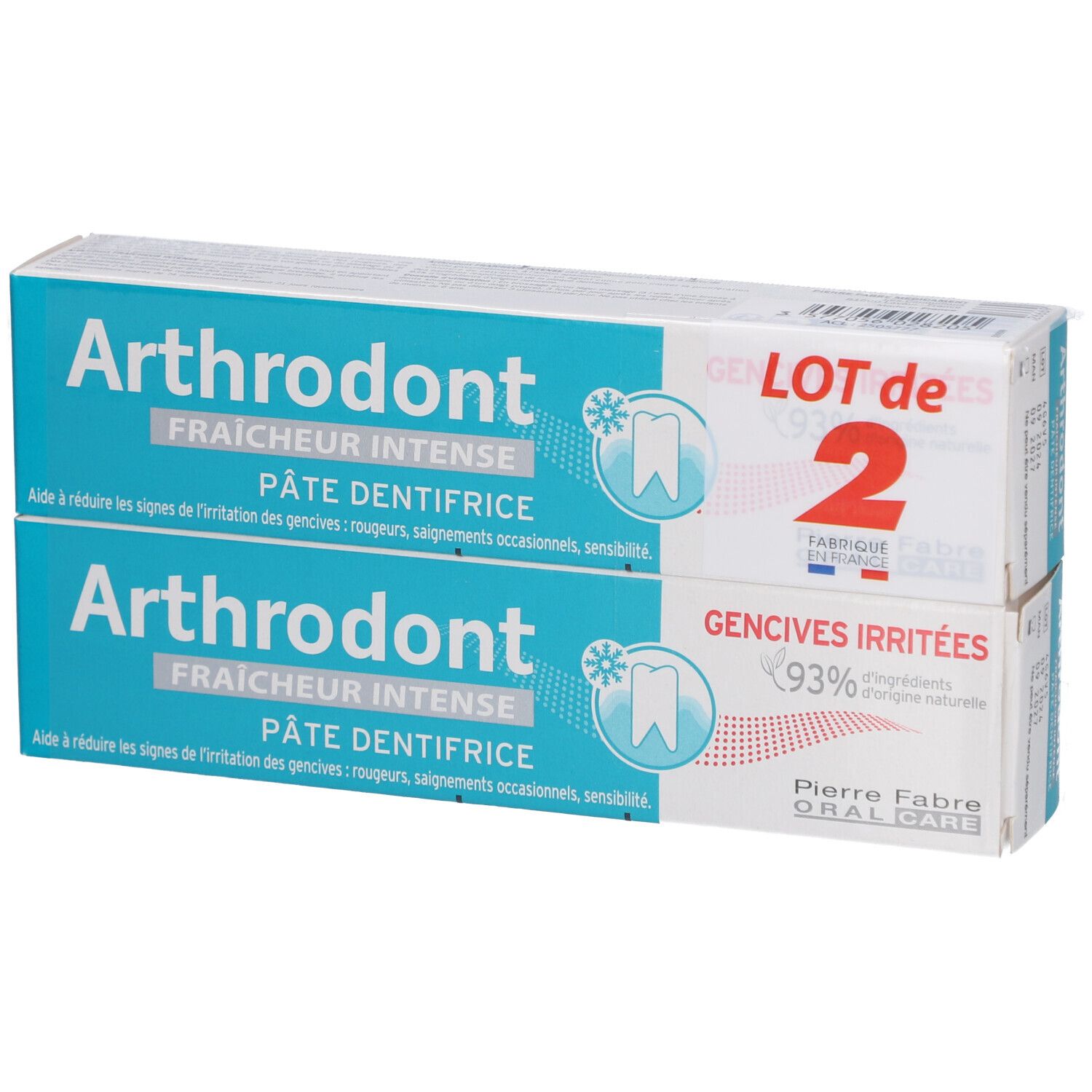 Arthrodont Dentifrice Fraicheur Intense 2x75 ml - Image 2