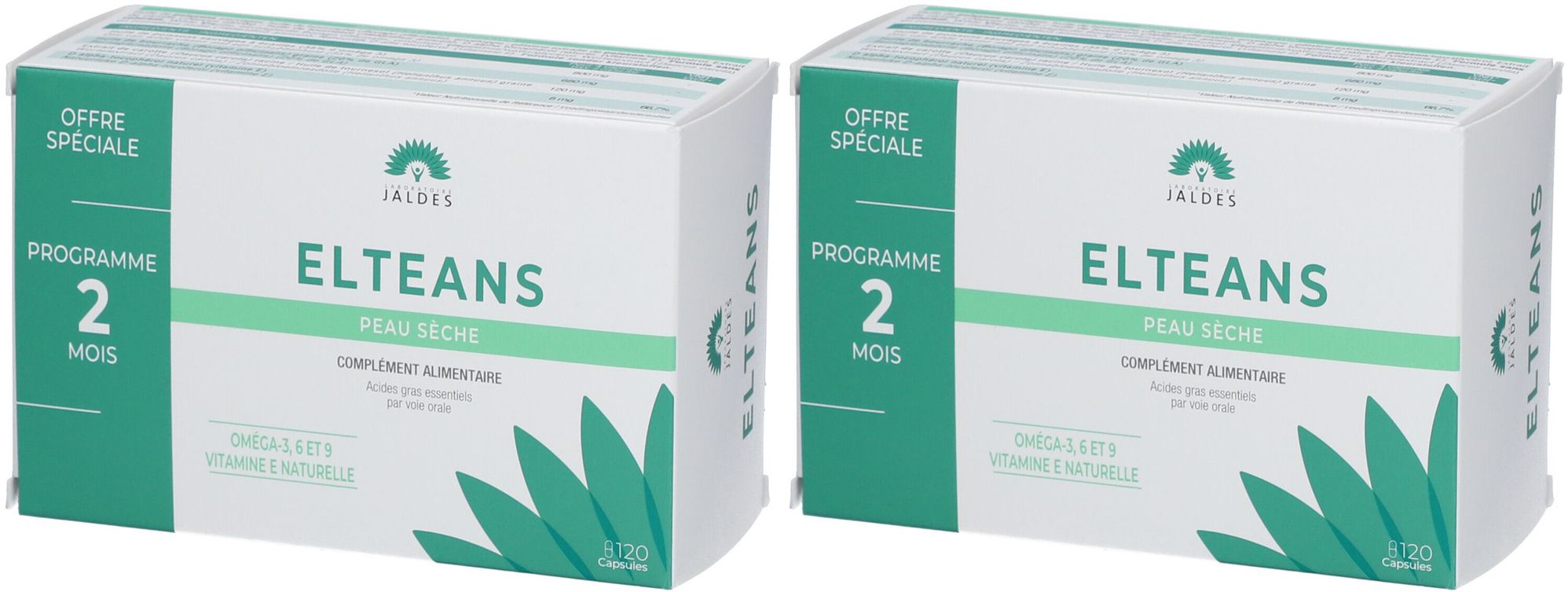 JALDES ELTEANS Peau Sèche 2x60x2 pc(s) Capsule(S)