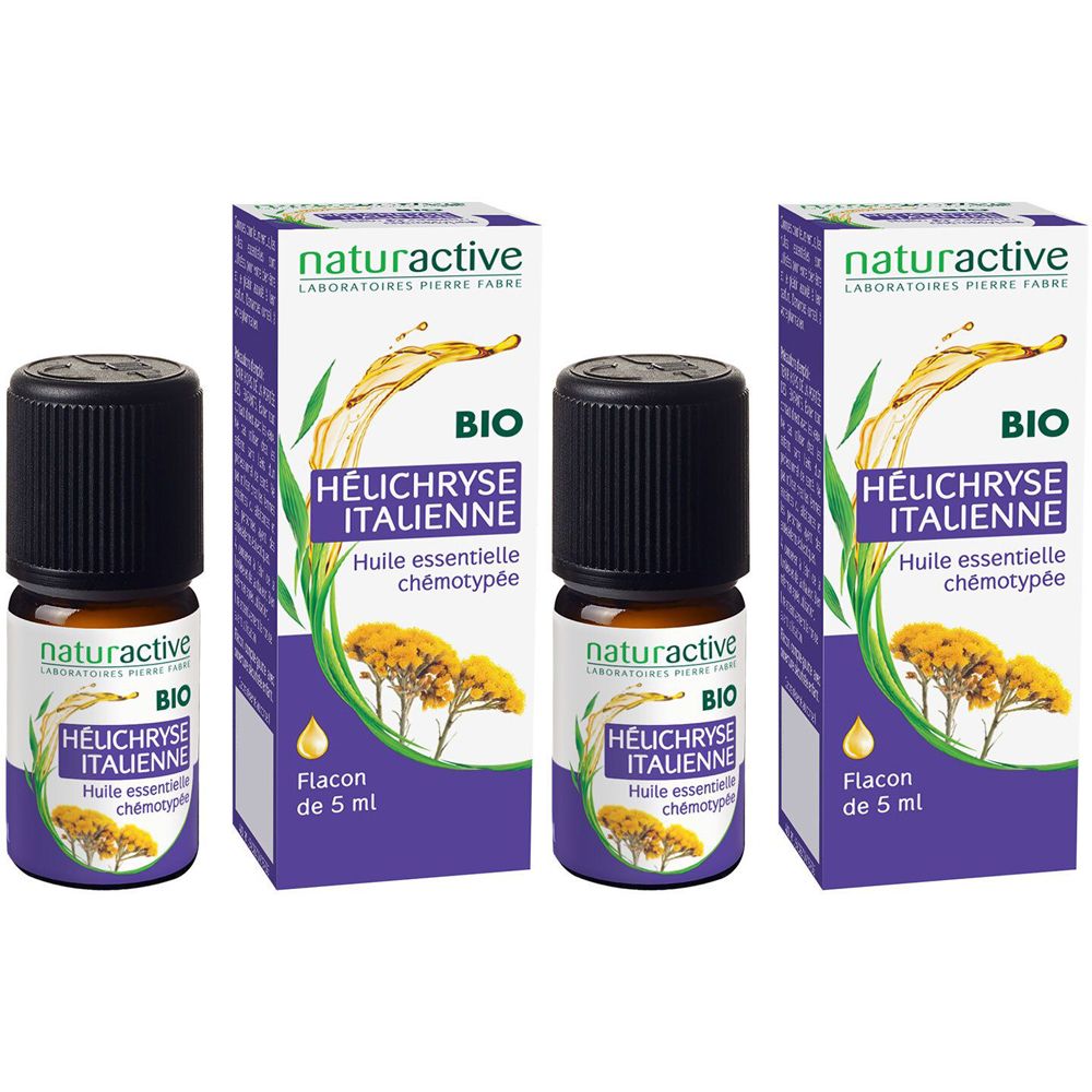 Naturactive Hélichryse italienne Huile essentielle BIO 2x5 ml Huile