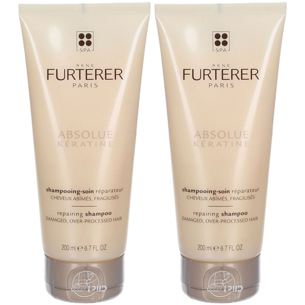 René Furterer ABSOLUE KERATINE Shampooing-soin réparateur 2x200 ml