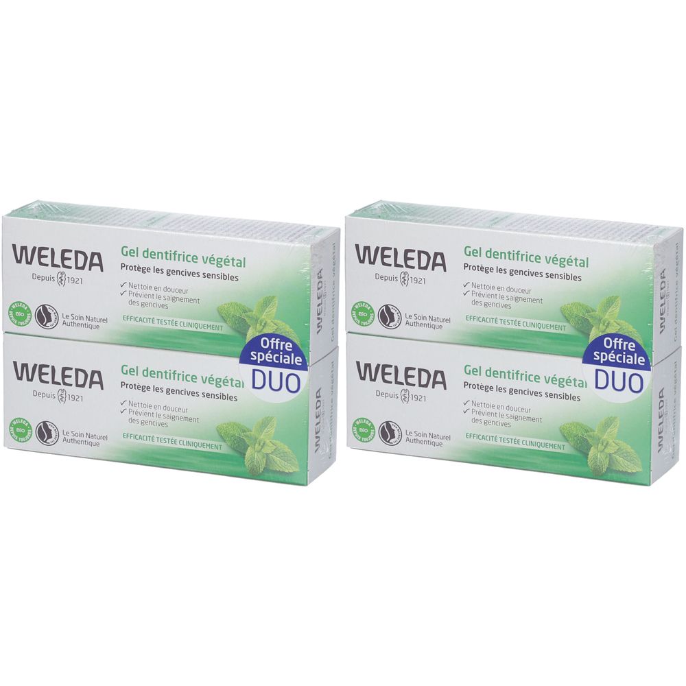 WELEDA Gel Dentifrice Végétal 2x150 ml