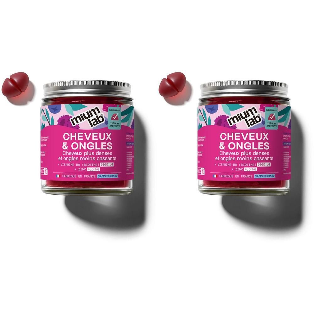 Mium Lab Gummies Cheveux et Ongles 2x42 pc(s)