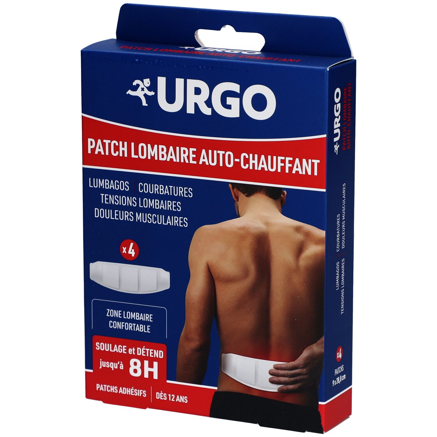 URGO Patch Lombaire Auto-Chauffant 4 pc(s) Pansement(S)