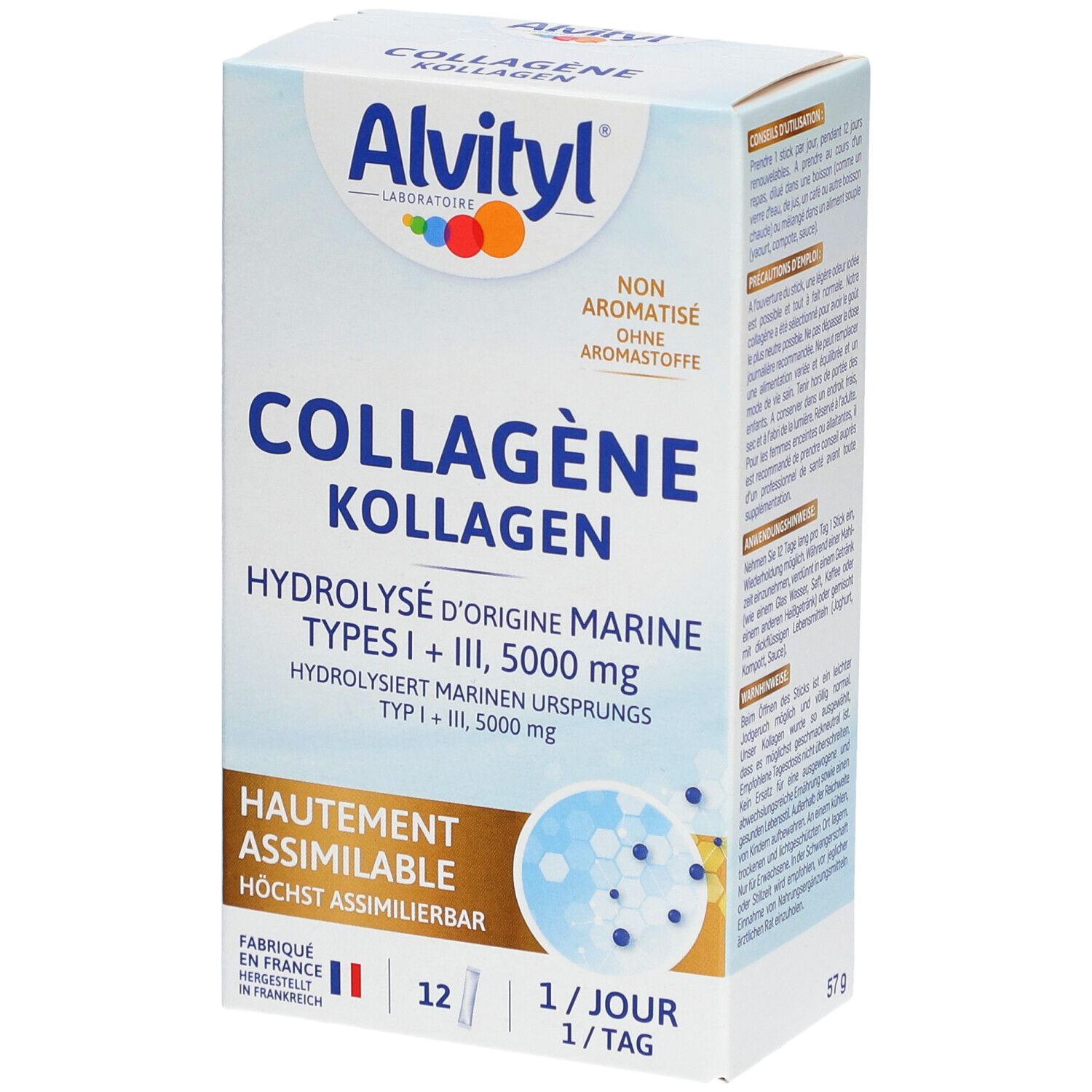 Alvityl Alvityl® Collagène Hydrolysé De Type I & Iii 5000Mg Poudre 12 Pc(S)