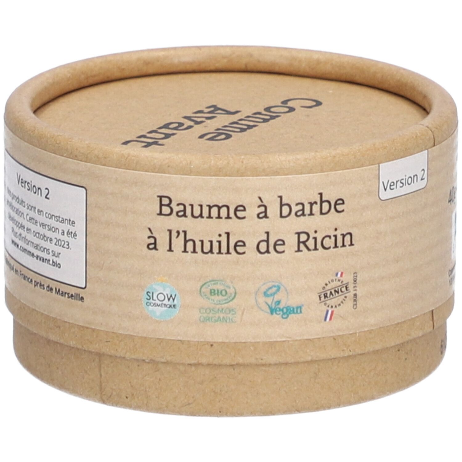 Comme Avant® Baume à barbe naturel l'huile de ricin 40 g
