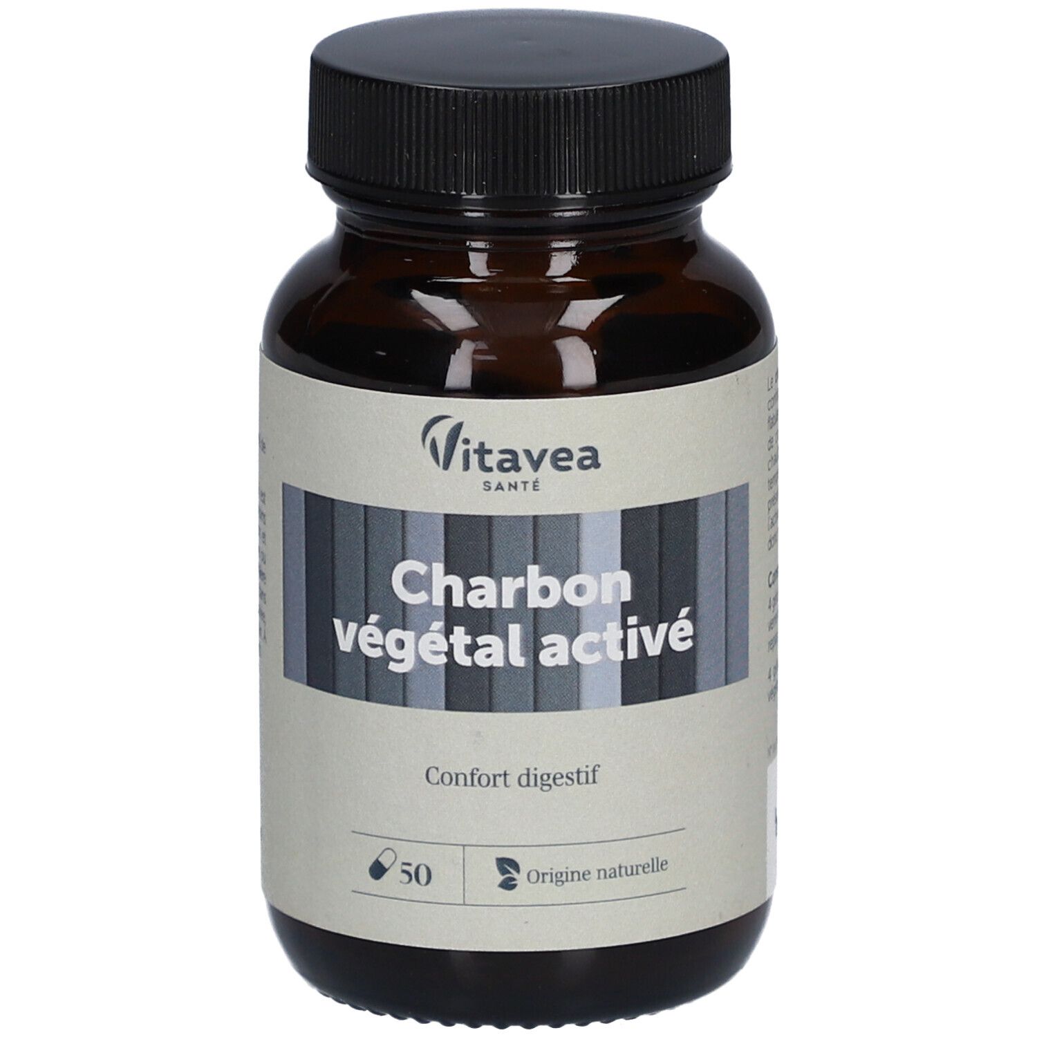 Vitavea Santé Charbon Végétal Activé confort digestif 50 pc(s) Capsule(S)