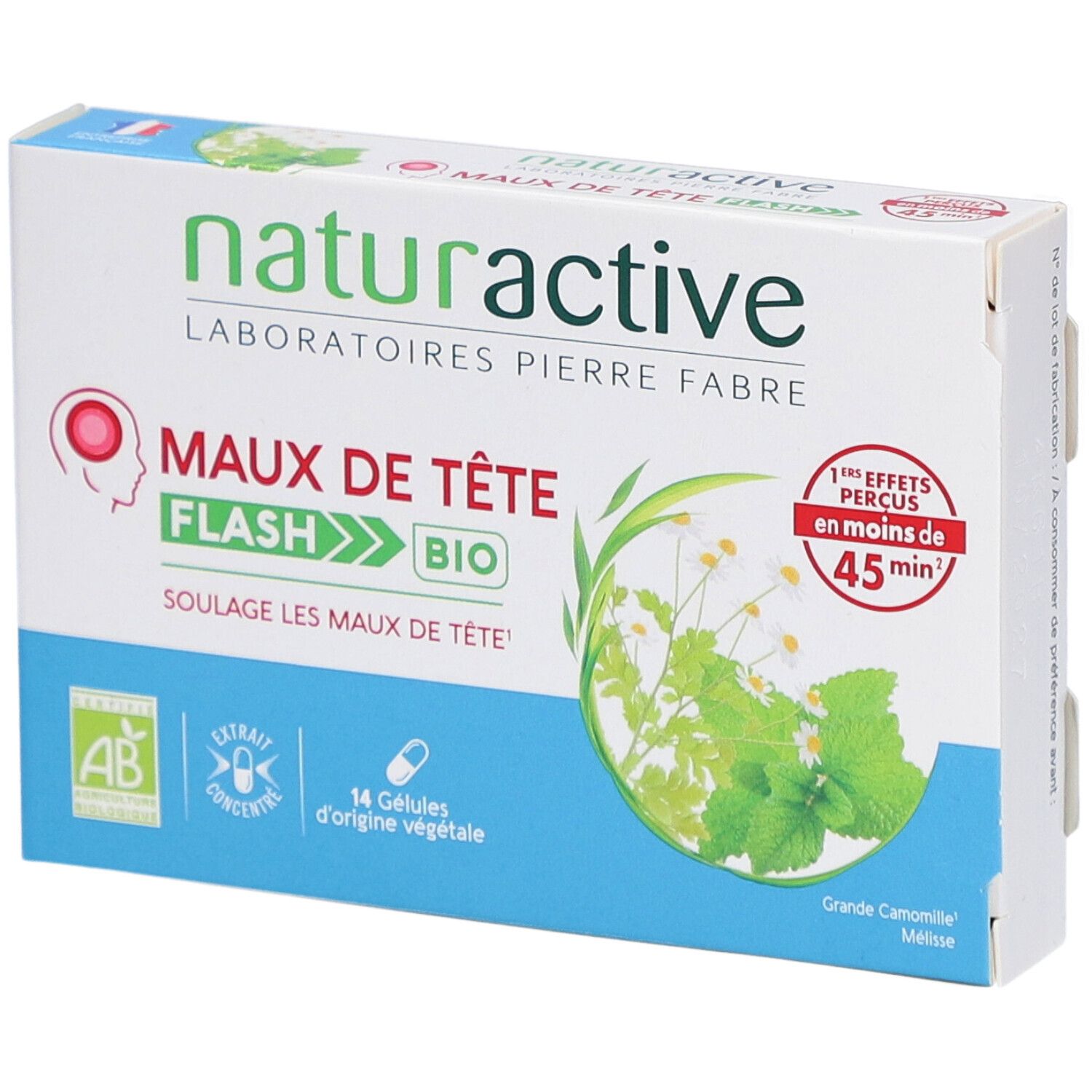 Naturactive Maux De Tête Flash Bio Capsule(S) 14 Pc(S)