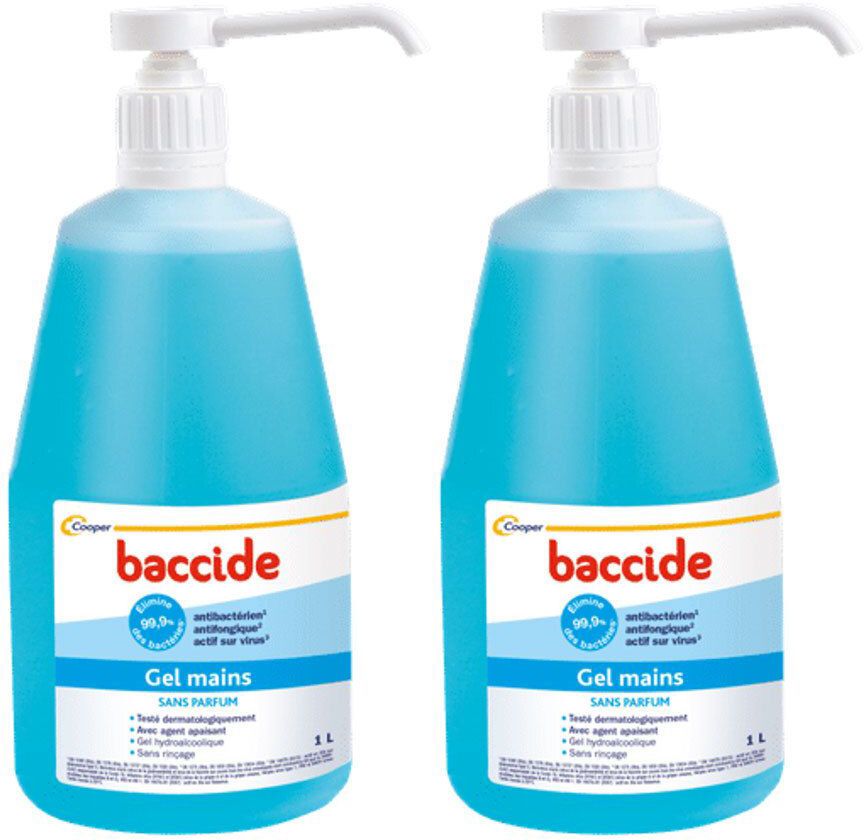 BACCIDE Gel Hydroalcoolique 1L Gel(S) 2x1000 ml