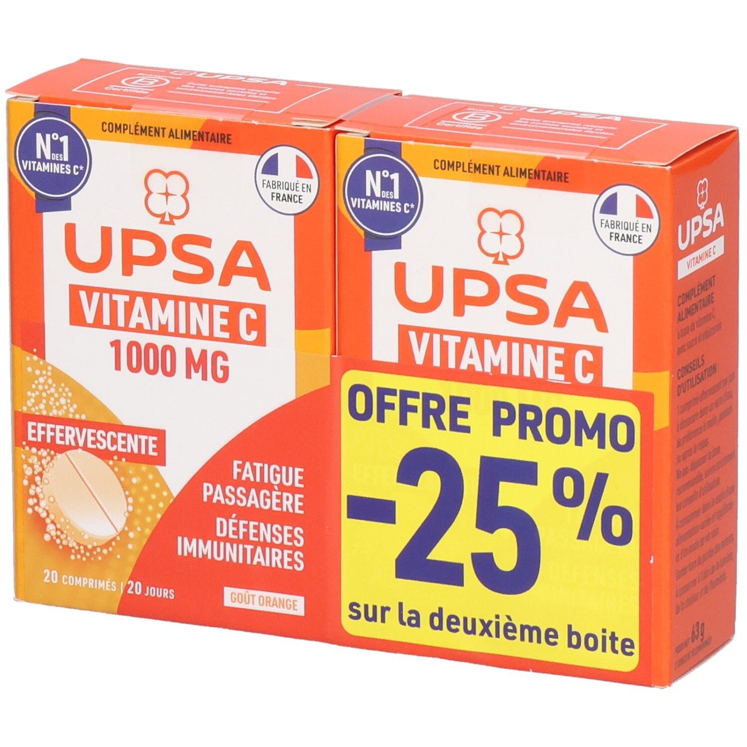 Upsa Vitamine C 1000 Mg Comprimés Effervescents 20 Pc(S) Enfants
