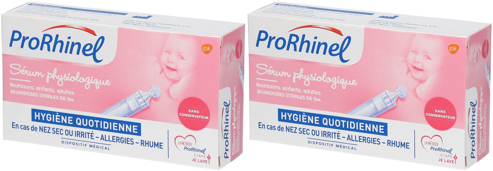 ProRhinel Sérum Physiologique Stérile 2x150 ml Pipette(S) Unidose(S)